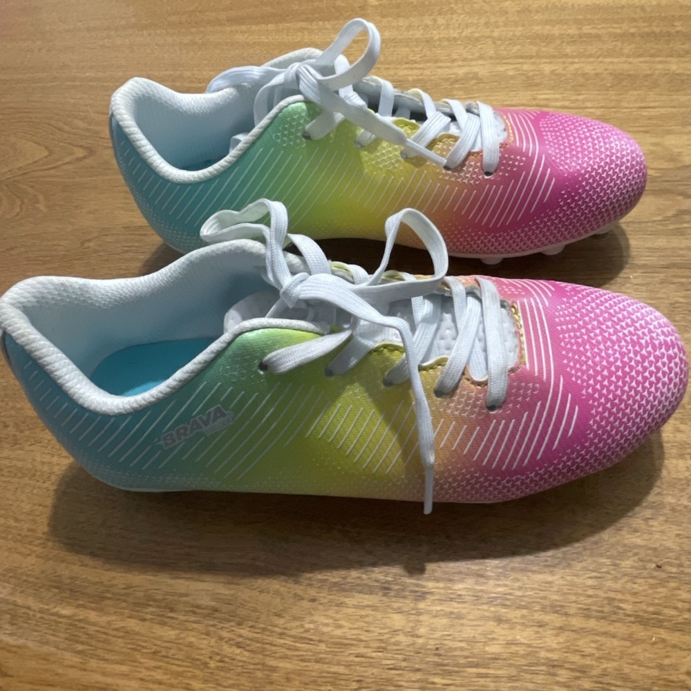 Brava Little Girls Soccer Cleats Size 3.5D From Academy 167248 Used